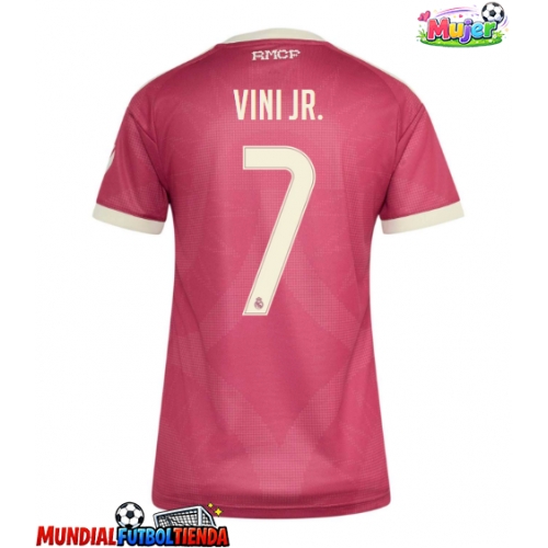 Camiseta Real Madrid Vinicius Junior #7 Tercera Equipación Replica 2026-27 para mujer mangas cortas